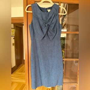 J. Crew Linen Blue Dress